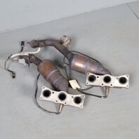 2007-2009 BMW 328i N52 RWD Exhaust Manifold Front Rear Pair 18407563736 OEM Used