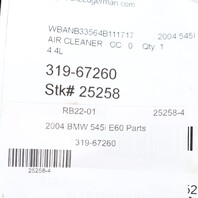 2004-2005 BMW 545i 645ci Air Cleaner Filter Box 13717525715 OEM