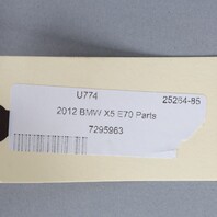 2007-2013 BMW X5 X6 Left Front Seat Belt Buckle 72117295963 OEM Used