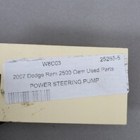 2004-2010 Dodge Ram 2500 3500 Power Steering Pump 53032637AC OEM Used