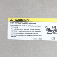 2015-2020 Ram 1500 Sun Visor Pair Set Left Right 5MA25BD1AB OEM Used