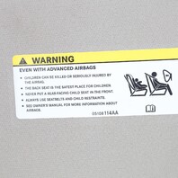 2015-2020 Ram 1500 Sun Visor Pair Set Left Right 5MA25BD1AB OEM Used