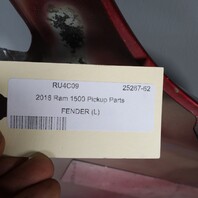 2009-2024 Ram 1500 Classic Left Fender 68054339AJ Delmonico Red OEM Used
