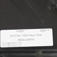 2013-2018 Ram 1500 2500 3500 Right Headlight Halogen 68274983AA Used OEM