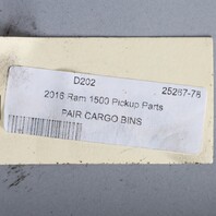 2013-2018 Ram 1500 2500 3500 Crew Cab 2nd Row Storage Boxes 68154661AC OEM Used