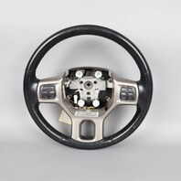 2013-2018 Ram 1500 2500 3500 Laramie Leather Steering Wheel P5LL941X9AF OEM Used