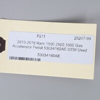 2013-2018 Ram 1500 2500 3500 Gas Accelerator Pedal 53034160AE OEM