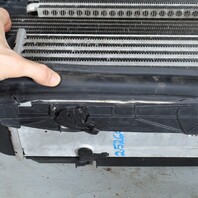 2012-2015 BMW X1 2.0 Radiator Condenser Intercooler Fan 17117547059 OEM Used