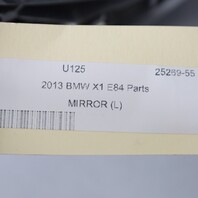2013-2015 BMW X1 Left Door Mirror Side View Black Sapphire 51167307185 OEM Used