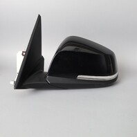 2013-2015 BMW X1 Left Door Mirror Side View Black Sapphire 51167307185 OEM Used