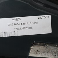 2011-2013 BMW 528i 535i 550i M5 F10 Right Tail Light 63217203232 OEM Used