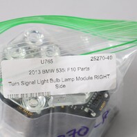 2011-2013 BMW 528i 535i 550i Right LED Turn Signal Module 63117271900 OEM Used