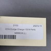 2011-2014 Dodge Charger Left Door Mirror 1LD59DX8AG Black OEM Parts