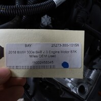 2018 BMW 330e B48 2.0 Engine Motor 87K Miles OEM Used