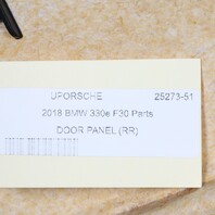 2013-2018 BMW 328i 330i 335i F30 Right Rear Door Panel 51427436632 OEM Used
