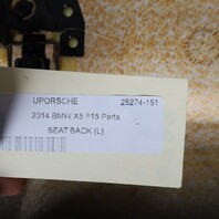 2014-2019 BMW X5 X6 Front Seat Back Panel Upper Lower 52107319070 OEM Used