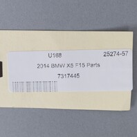 BMW 535i 550i X5 X6 Left Front Inner Seat Side Trim 52107318981 OEM Used