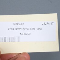 2001-2006 BMW 325i 330i E46 Radiator Fan Shroud 17111436259 OEM Used