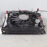 2010-2017 BMW 550i GT 650i Radiator Fan Condenser Pod 17118669004 OEM Used