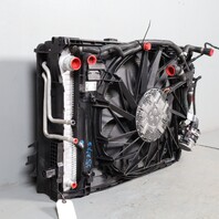 2010-2017 BMW 550i GT 650i Radiator Fan Condenser Pod 17118669004 OEM Used