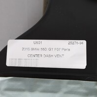 2010-2017 BMW 535i 550i GT Center Dash AC Air Vent 64229142584 OEM Used