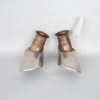 1999-2001 Porsche 911 996 3.4 Exhaust Muffler Tip Pair Set 99611125255 OEM Used