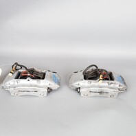 1999-2004 Porsche 911 996 C4 Rear Brake Calipers Brembo Set Pair Silver OEM Used