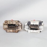 1999-2004 Porsche 911 C4 Front Brake Calipers Pair Silver Brembo OEM Used NOTE