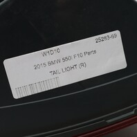 2014-2016 BMW 528i 535i 550i M5 F10 Right Tail Light 63217312708 OEM Used