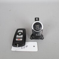 2015 BMW 550i Engine Start Stop Ignition Switch With Key 61319153831 OEM Used