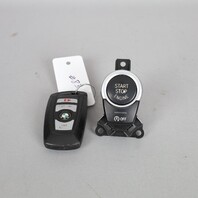 2015 BMW 550i Engine Start Stop Ignition Switch With Key 61319153831 OEM Used