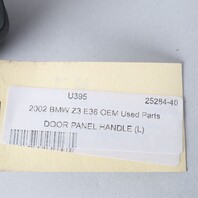 1996‑2002 BMW Z3 Left Interior Door Pull Handle 51418398733 OEM Used