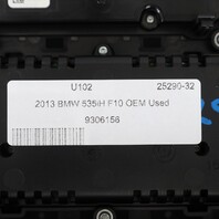 2011-2016 BMW 528i 535i 550i M5 Audio Climate Control Panel 61319328425 OEM Used