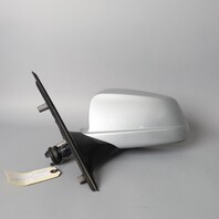 2012-2013 BMW 528i 535i 550i Left Door Mirror Titan Silver 51167321811 OEM Used
