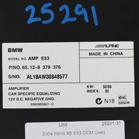 2000-2006 BMW X5 Amplifier AMP 65128379376 OEM Used