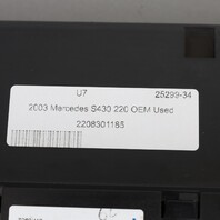 2000-2006 Mercedes S430 S500 S600 W220 Climate Control 2208301185 OEM Used