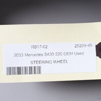 2000-2006 Mercedes S430 S500 W220 Steering Wheel 2204600403 OEM Used