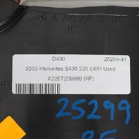 2000-2006 Mercedes S430 S500 W220 Right Door Panel Seat Switch Trim OEM Used