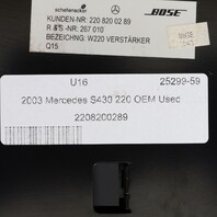2000-2003 Mercedes S430 S500 S600 W220 Amplifier OEM Used