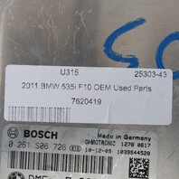 2011 BMW 535i N55 Engine Computer ECU ECM DME MEVD172 12147618551 OEM Used
