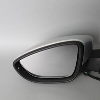 2009-2012 Volkswagen CC Left Door Mirror Silver Metallic 3C8857507BB OEM Used