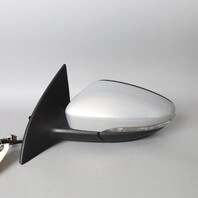 2009-2012 Volkswagen CC Left Door Mirror Silver Metallic 3C8857507BB OEM Used