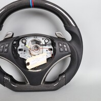 BMW 128 135i 328i 335i X1 Carbon Fiber Flat Bottom Steering Wheel Paddle USED