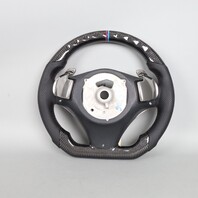 BMW 128 135i 328i 335i X1 Carbon Fiber Flat Bottom Steering Wheel Paddle USED