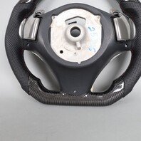 BMW 128 135i 328i 335i X1 Carbon Fiber Flat Bottom Steering Wheel Paddle USED