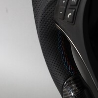 BMW 128 135i 328i 335i X1 Carbon Fiber Flat Bottom Steering Wheel Paddle USED
