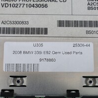 08-09 BMW 128i 135i 328i 335i Stereo Radio Professional CD 65129178860 OEM Used