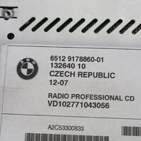 08-09 BMW 128i 135i 328i 335i Stereo Radio Professional CD 65129178860 OEM Used