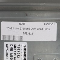 BMW 135i 335i 535i M1 X6 Z4 Engine Computer ECU ECM DME 12147583332 OEM Used