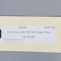 2012-2018 BMW N20 Engine Oil Pump Counter Balance Shaft 11417610378 OEM Used